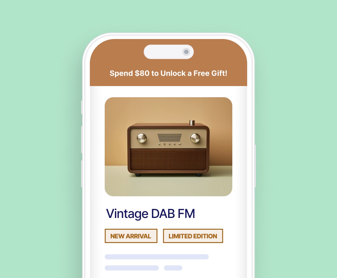 Stacked promotions adapting responsively across desktop and mobile views