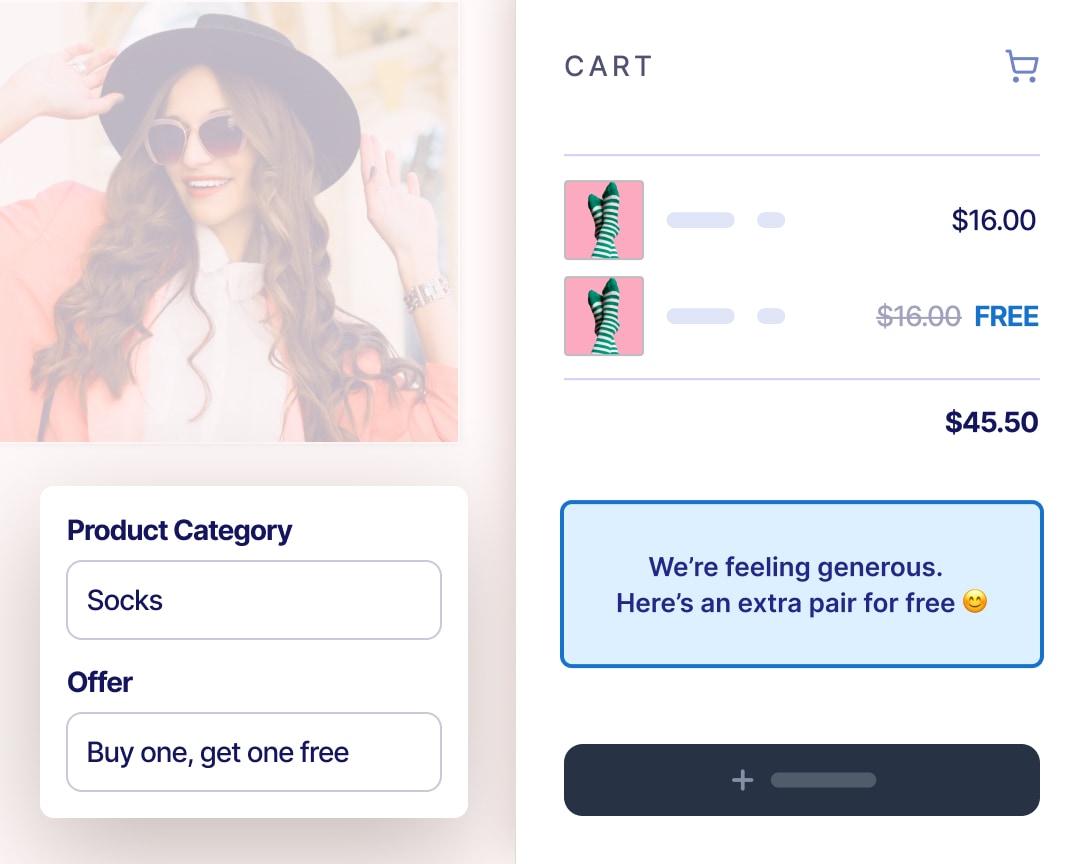 Cart-based targeting rules showing promotions triggered by cart totals and specific products