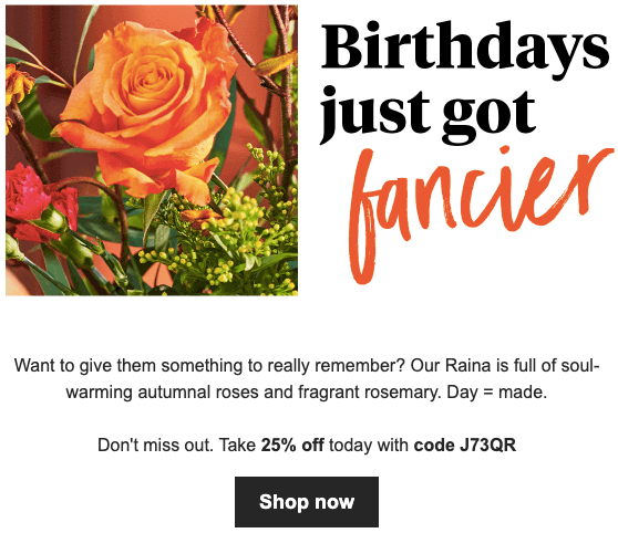 Share personalized offers