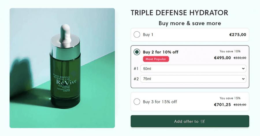 Addly volume discount