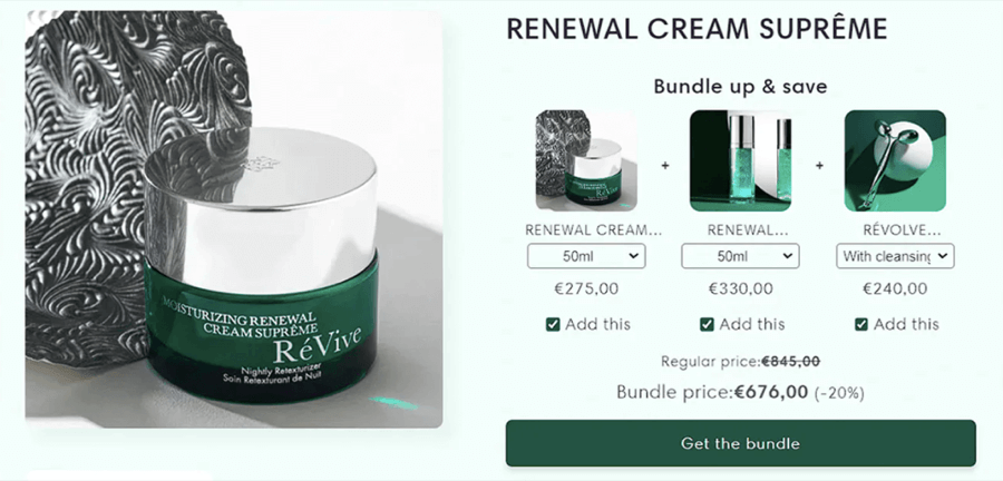 Frequently bought together bundle