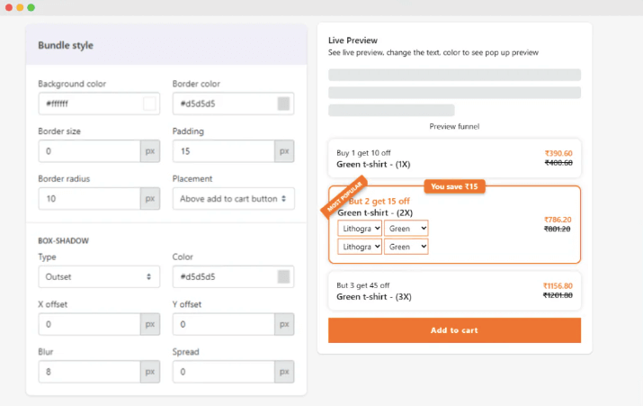MaxBundle customization