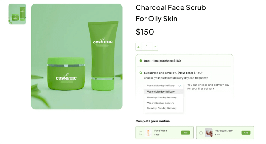 Bundle subscription products