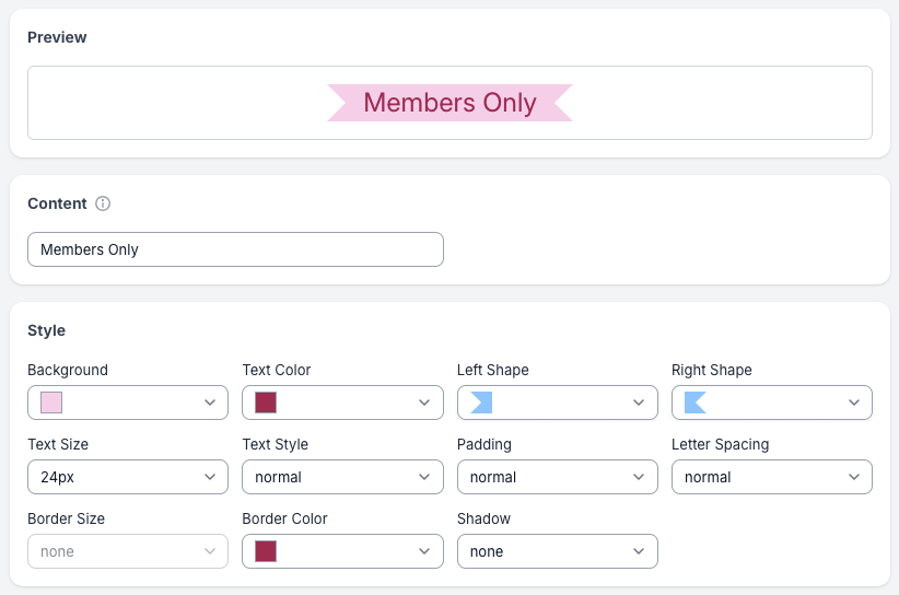 Flair loyalty badges