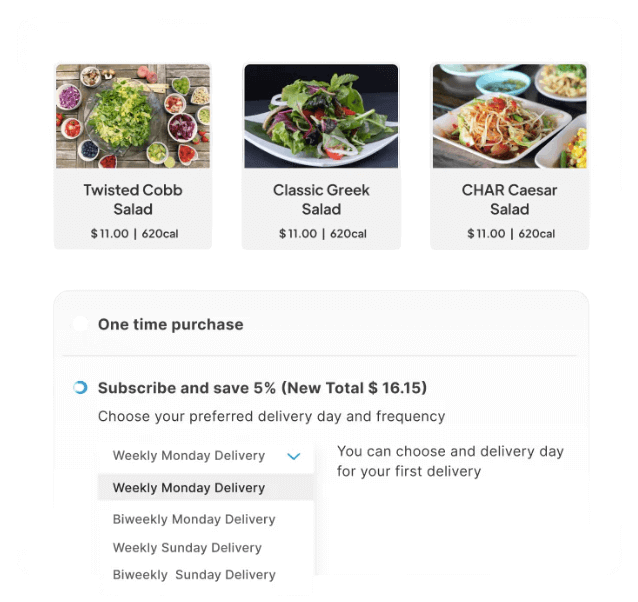 Set subscription shipping date