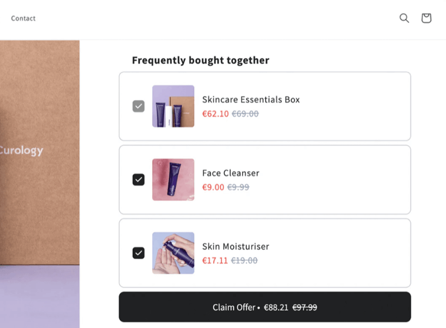 Frequently bought together recommendations