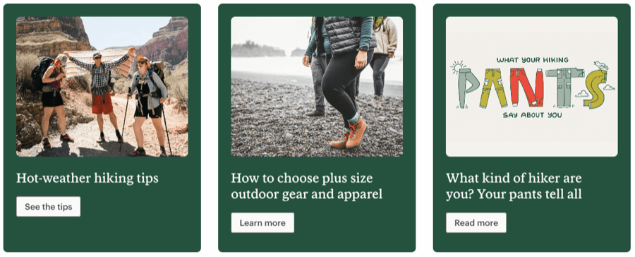Rei Expert Advice Content Personalization