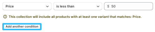 Add another condition