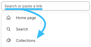 Search or paste link