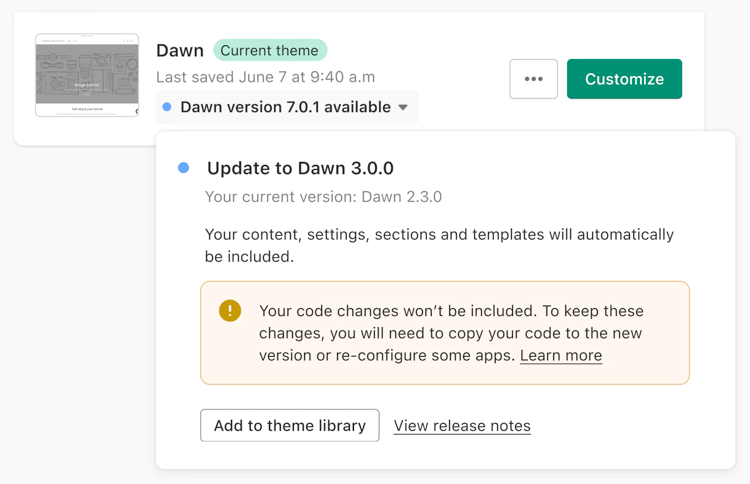 Theme update code changes.