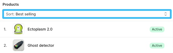 Sort automated collection