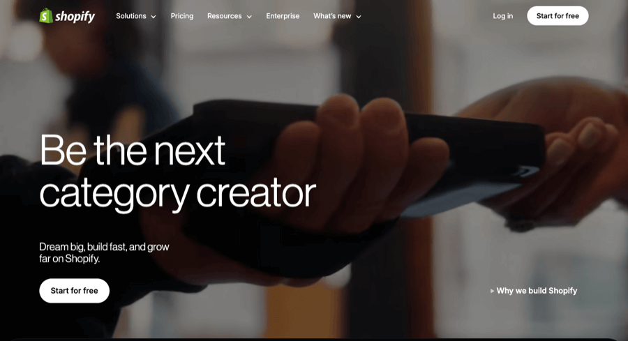 Shopify Homepage