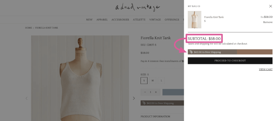 Free shipping threshold