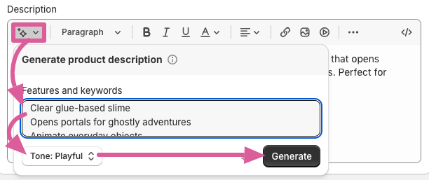 Shopify generative AI