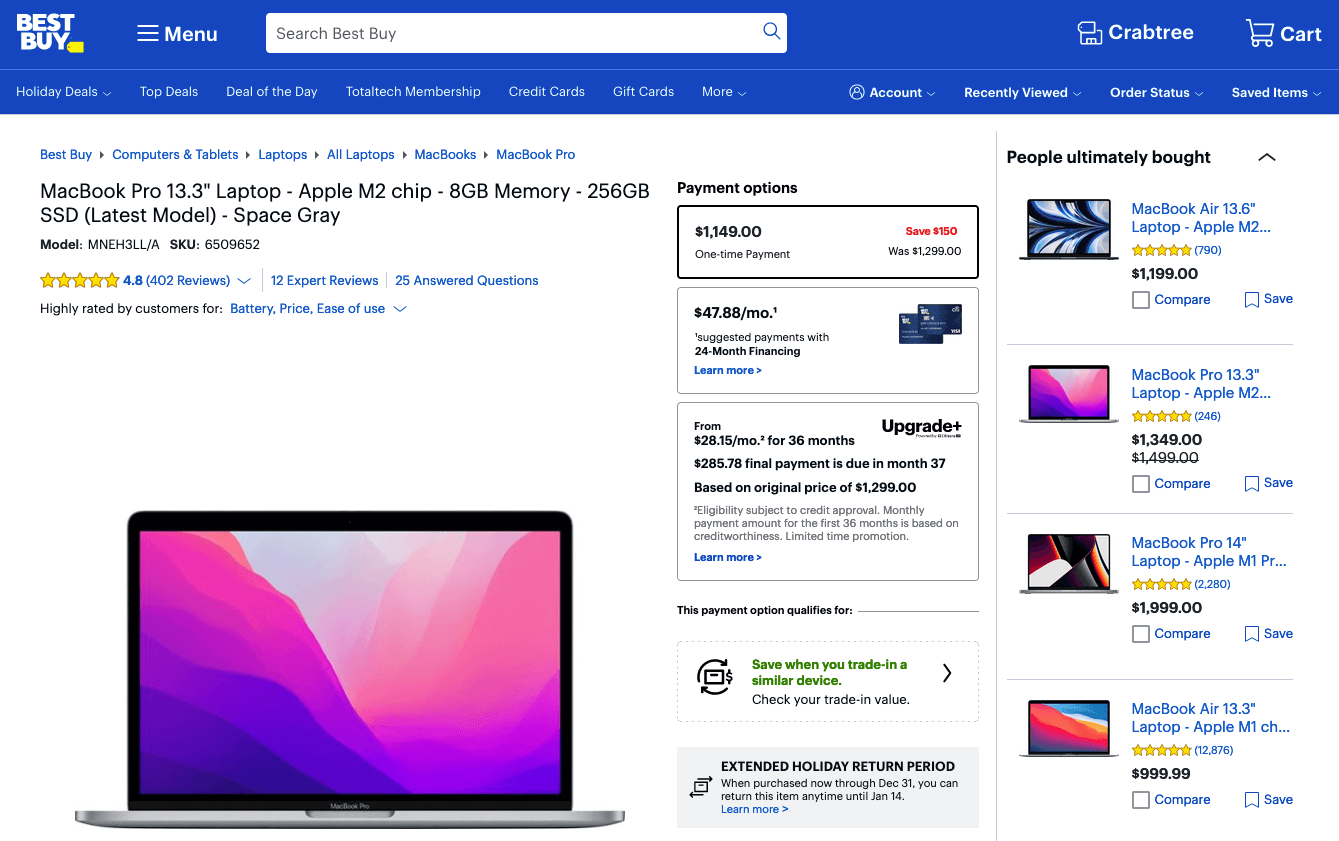 Featured products on a sidebar.