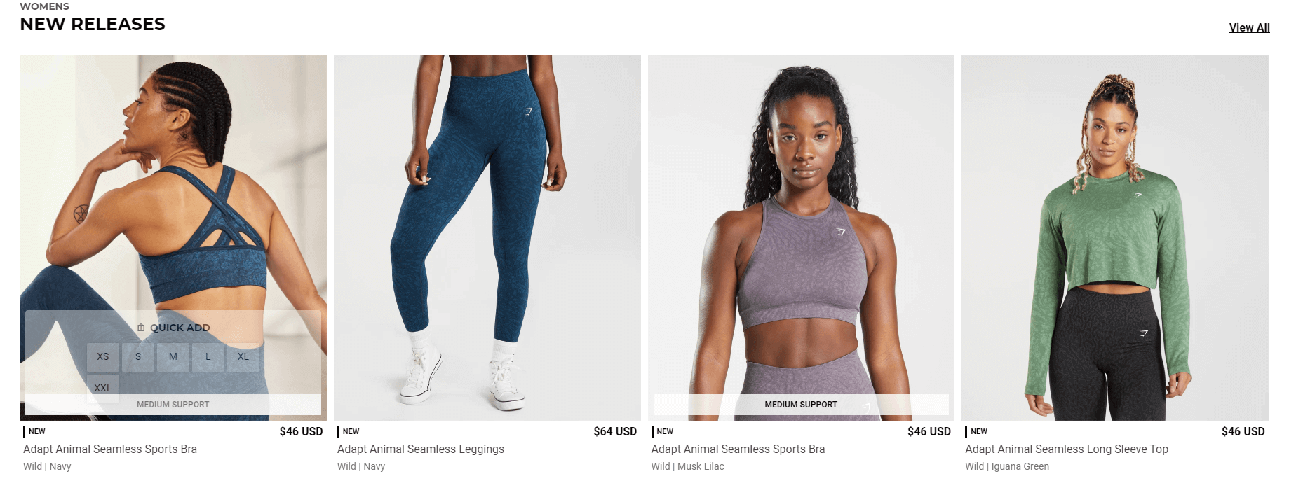 Featured products showing new releases.