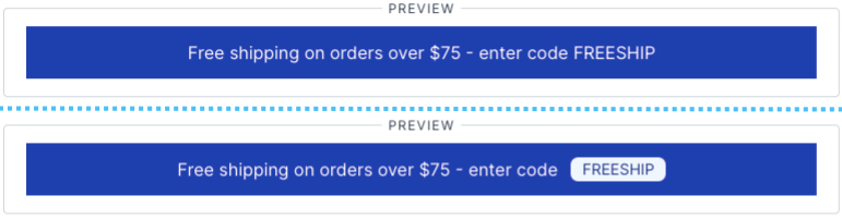 Flair banner examples