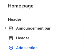 Shopify announcement bar