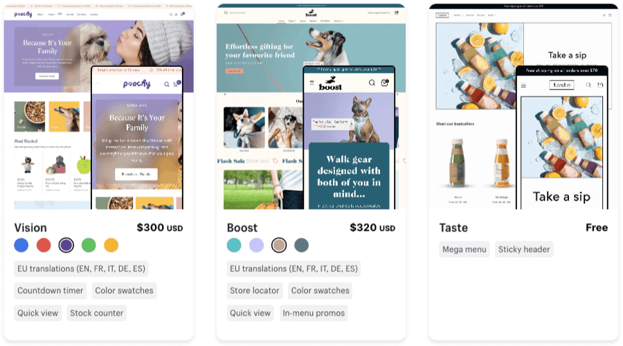 Shopify pet store themes