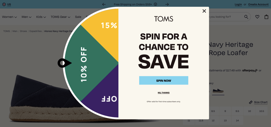 Exit Intent Popup Example