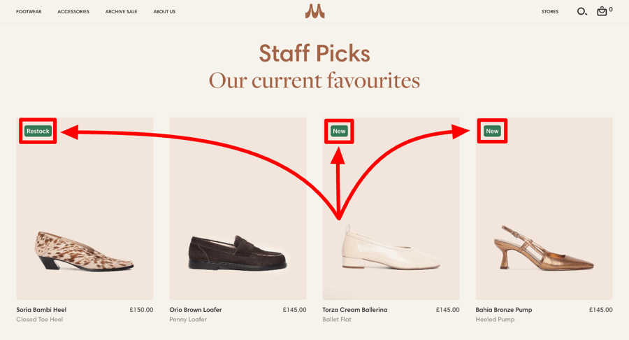 Maguire Shoes Homepage