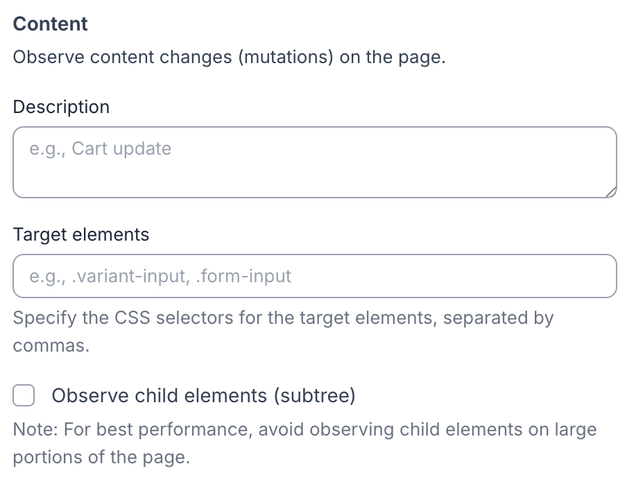 Theme Trigger Content